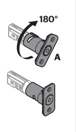 rotation of the lock
