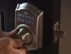 push the key