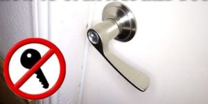 open locked door knob