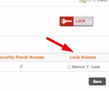 user permissions in the Vivint app.