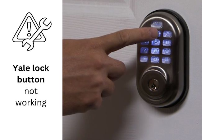 Yale lock button not working