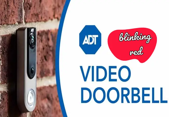 ADT Doorbell flashing red
